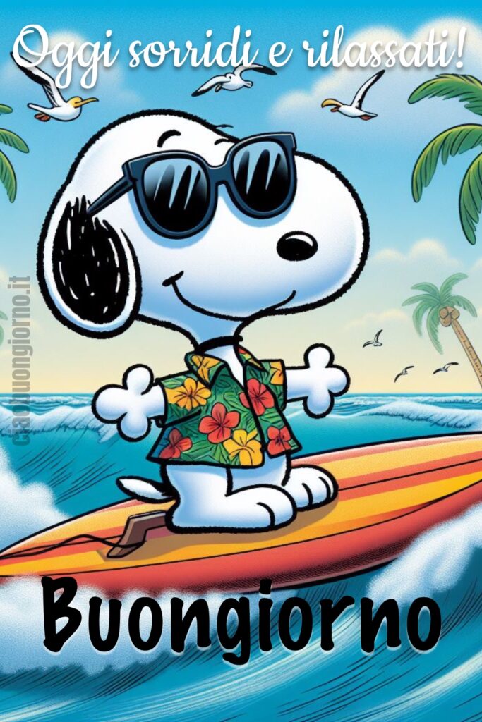 Il buongiorno estivo con Snoopy