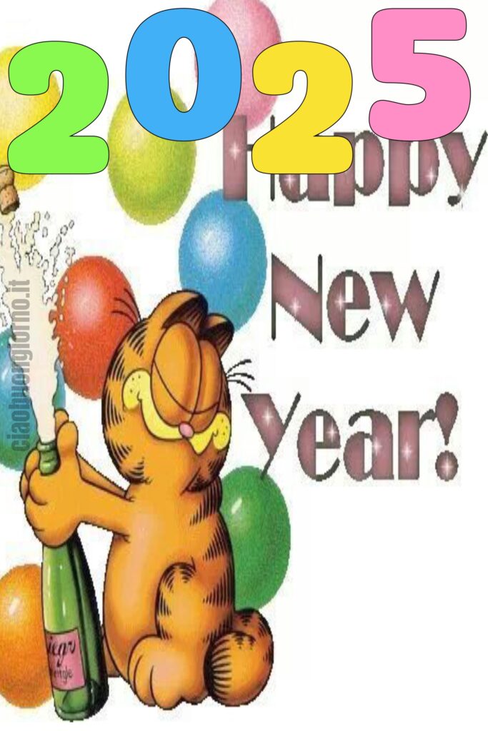 Buon 2025 dal Gatto Garfield